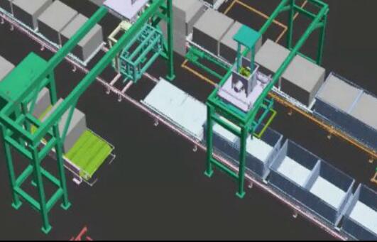 水泥發泡砌塊(kuai)生産線 泡沫混凝(níng)土砌塊生産線3D視(shi)頻